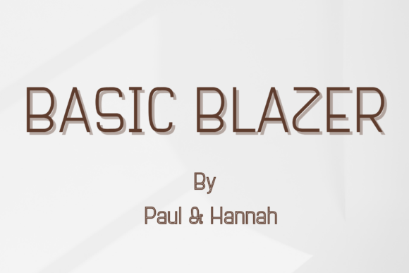 Basic Blazer: A Modern Sans Serif for Branding