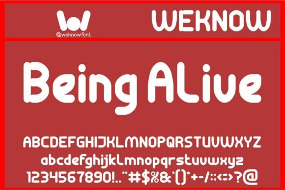 Being Alive Font Review