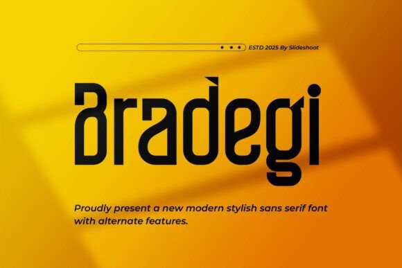 Bradegi: A Bold Font for Modern Campaigns