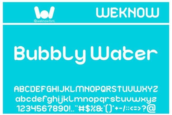 Bubbly Water: A Playful Sans Serif for Branding