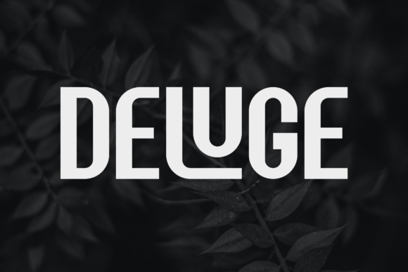 Deluge Font: Modern Typography for Crafters