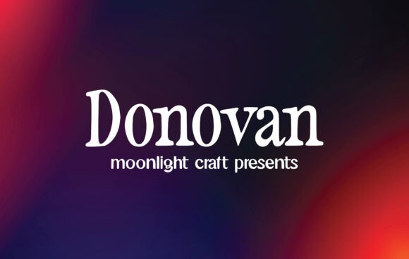 Donovan: A Modern Typeface for Creative Expression