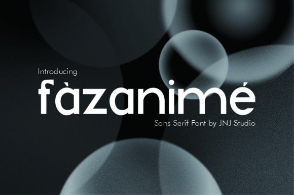 Fazanime: A Modern Sans Serif for Editorial Design