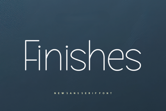 Finishes: A Modern Font for Web Design