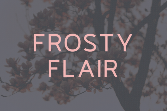 Frosty Flair: A Modern Sans Serif