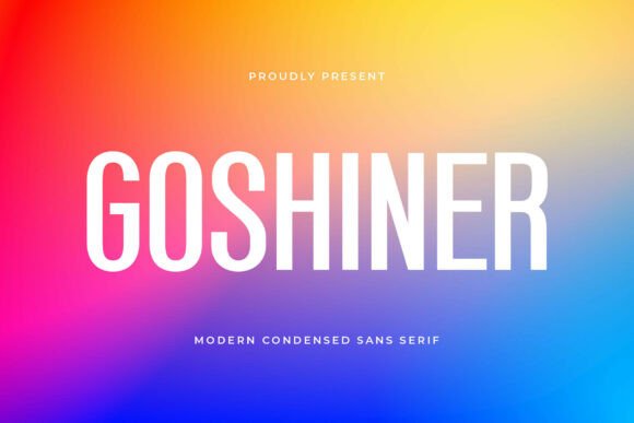 Goshiner: A Bold Sans Serif Font