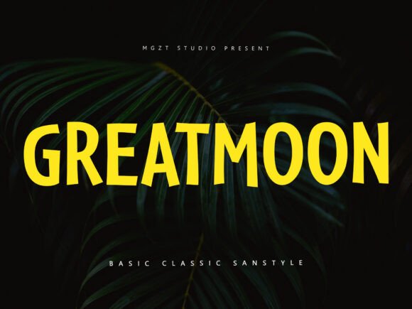 Greatmoon: A Bold Sans Serif for Branding