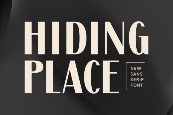 Hiding Place Font: Bold & Elegant
