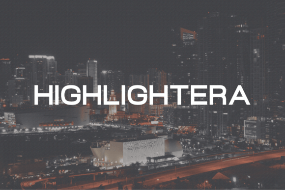 Highlightera: A Bold Sans Serif for Web Design