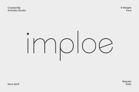 Imploe: A Modern Sans Serif for Editorial Design