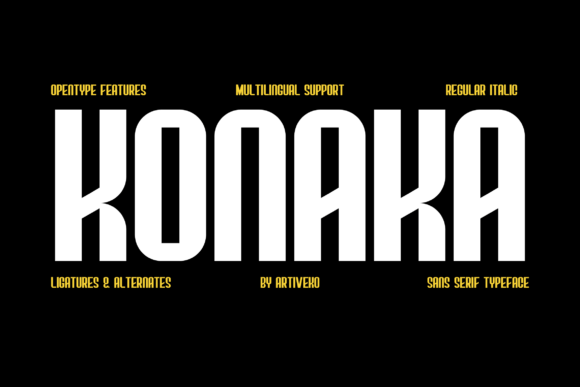Konaka: A Modern Sans Serif for Web Design