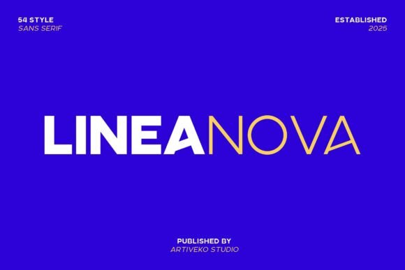 Lineanova: A Modern Sans Serif for Craft Creators