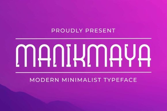 Manikmaya: A Modern Font for Professional Branding