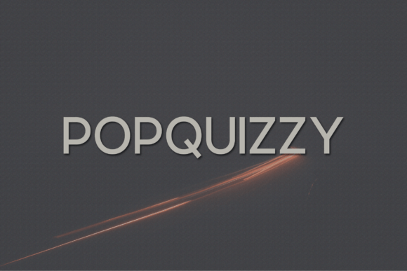 Popquizzy: A Bold Font for Editorial Design