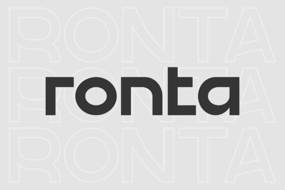 Ronta: A Modern Font for Creative Makers