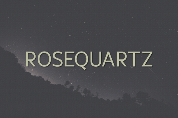 Rosequartz: A Modern Font for Polished Branding
