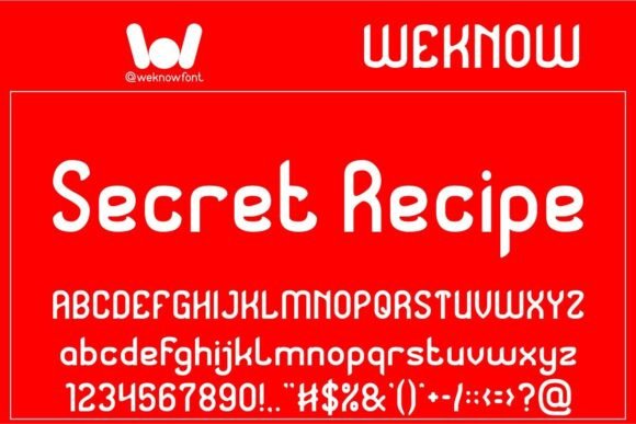 Secret Recipe: A Bold, Modern Sans Serif