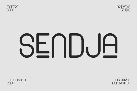 Sendja: A Soft, Friendly Sans Serif