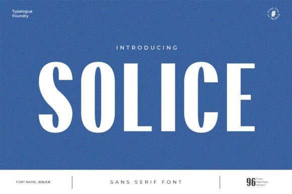 Solice: A Versatile Sans Serif for Modern Design